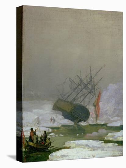 Ship in the Polar Sea, 12th December 1798-Caspar David Friedrich-Stretched Canvas