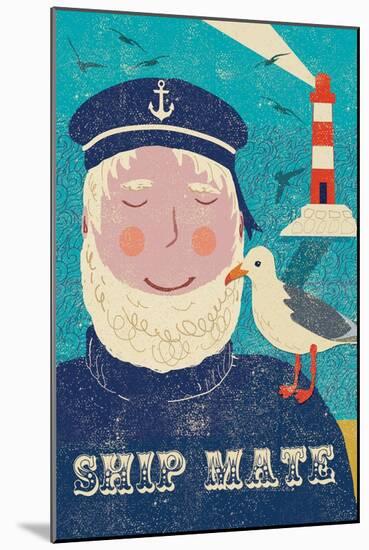 Ship Mate-Rocket 68-Mounted Giclee Print