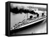 Ship Normandie Leaving Havre-null-Framed Stretched Canvas