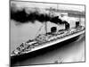 Ship Normandie Leaving Havre-null-Mounted Premium Photographic Print