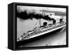 Ship Normandie Leaving Havre-null-Framed Stretched Canvas