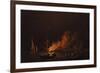 Ship on Fire at Night, Ca 1756-Charles Brooking-Framed Giclee Print