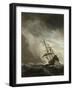 Ship on the High Seas Caught by a Squall, (The Gust), C. 1680-Willem van de Velde-Framed Art Print