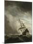 Ship on the High Seas Caught by a Squall, (The Gust), C. 1680-Willem van de Velde-Mounted Art Print