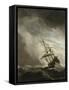 Ship on the High Seas Caught by a Squall, (The Gust), C. 1680-Willem van de Velde-Framed Stretched Canvas