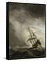 Ship on the High Seas Caught by a Squall, (The Gust), C. 1680-Willem van de Velde-Framed Stretched Canvas