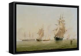 Ship Painting-William Frederick Settle-Framed Stretched Canvas