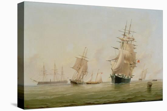 Ship Painting-William Frederick Settle-Stretched Canvas