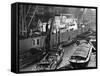 Ship Prince De Liege Is Unloaded-null-Framed Stretched Canvas