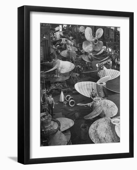 Ship Propellors, Bethlehem Steel-Andreas Feininger-Framed Photographic Print