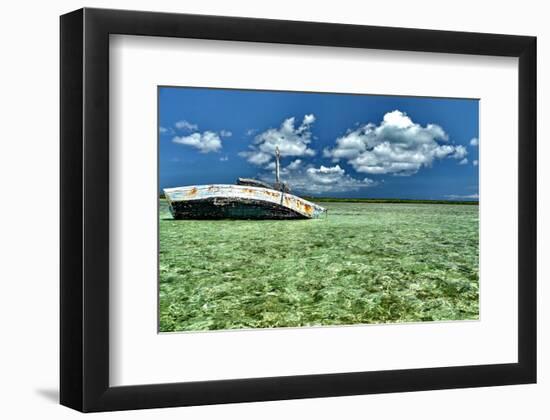 Ship Recked in Paradise-Jan Michael Ringlever-Framed Art Print