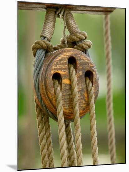 Ship Rigging, Lubeck, Germany-Russell Young-Mounted Premium Photographic Print