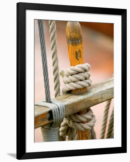 Ship Rigging, Lubeck, Germany-Russell Young-Framed Photographic Print