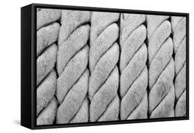 Ship Ropes Sack As Black And White Color-surawutob-Framed Stretched Canvas