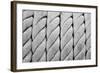 Ship Ropes Sack As Black And White Color-surawutob-Framed Art Print