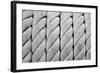 Ship Ropes Sack As Black And White Color-surawutob-Framed Art Print