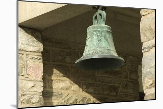 Ship's Bell at Franklin and Eleanor Roosevelt's Home in Hyde Park, NY-null-Mounted Photographic Print