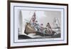 Ship's Boat Attacking a Whale-J.h. Clark-Framed Art Print