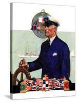 "Ship's Captain,"July 28, 1934-Edgar Franklin Wittmack-Stretched Canvas