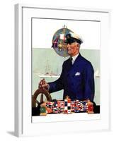 "Ship's Captain,"July 28, 1934-Edgar Franklin Wittmack-Framed Giclee Print