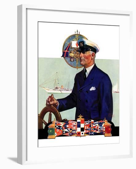 "Ship's Captain,"July 28, 1934-Edgar Franklin Wittmack-Framed Giclee Print