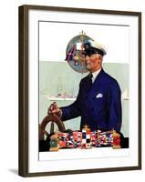 "Ship's Captain,"July 28, 1934-Edgar Franklin Wittmack-Framed Giclee Print