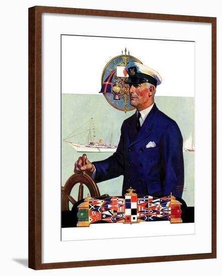 "Ship's Captain,"July 28, 1934-Edgar Franklin Wittmack-Framed Giclee Print