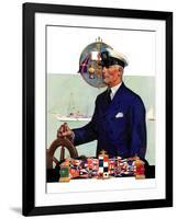 "Ship's Captain,"July 28, 1934-Edgar Franklin Wittmack-Framed Giclee Print