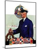 "Ship's Captain,"July 28, 1934-Edgar Franklin Wittmack-Mounted Giclee Print