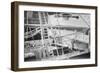 Ship's Deck Clad With Ice-null-Framed Art Print