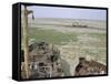 Ship's Graveyard Near Aralsk, on Seabed Due to Water Losses, Aral Sea, Kazakhstan, Central Asia-Anthony Waltham-Framed Stretched Canvas