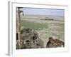 Ship's Graveyard Near Aralsk, on Seabed Due to Water Losses, Aral Sea, Kazakhstan, Central Asia-Anthony Waltham-Framed Photographic Print