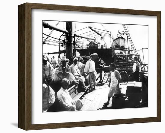 Ship, Shanghai, China, 1900-null-Framed Giclee Print