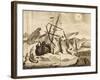 Ship Trapped in the Ice from Account of Frederick Marten's Expedition-null-Framed Giclee Print