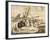 Ship Trapped in the Ice from Account of Frederick Marten's Expedition-null-Framed Giclee Print