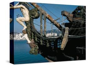 Ship Used in the Film 'Pirates', Cannes, Alpes Maritimes, Cote d'Azur, Provence, France-Bruno Barbier-Stretched Canvas