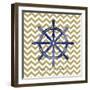 Ship Wheel 2-Erin Clark-Framed Giclee Print