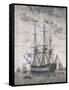 Ship with 118 Guns, Russia, 18th Century-null-Framed Stretched Canvas