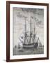 Ship with 118 Guns, Russia, 18th Century-null-Framed Giclee Print