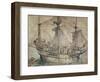 Ship with Revelling Sailors, Lansquenets and a Sutleress-Hans Holbein the Younger-Framed Giclee Print