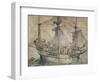 Ship with Revelling Sailors, Lansquenets and a Sutleress-Hans Holbein the Younger-Framed Giclee Print