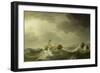 Ship Wrecked on a Rocky Coast, c.1747-50-Charles Brooking-Framed Giclee Print