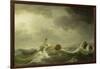 Ship Wrecked on a Rocky Coast, c.1747-50-Charles Brooking-Framed Giclee Print