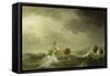 Ship Wrecked on a Rocky Coast, c.1747-50-Charles Brooking-Framed Stretched Canvas