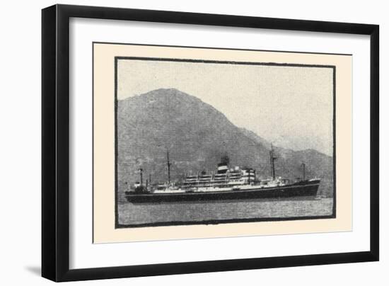 Ship-null-Framed Art Print