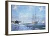 Shipbuilding Along the Kennebec-Geoff Hunt-Framed Art Print