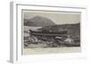 Shipbuilding in Japan, a New Mail Steamer-null-Framed Giclee Print