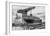 Shipbuilding in WW1-Charles J De Lacy-Framed Art Print