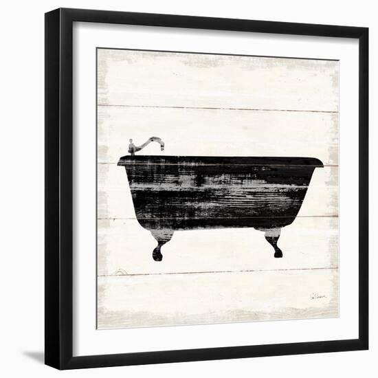 Shiplap Bath I-Sue Schlabach-Framed Art Print