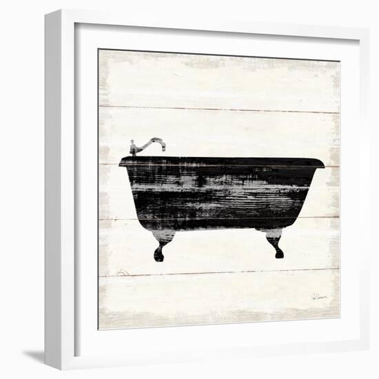 Shiplap Bath I-Sue Schlabach-Framed Art Print